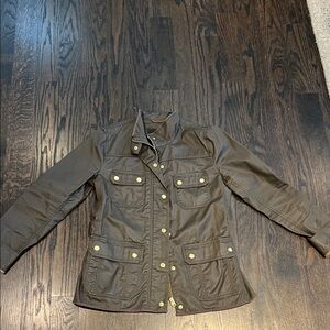 J. Crew army green Utility Jacket with Gold Buttons